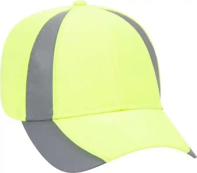 Otto 114-815 Neon 6 Panel Low Profile Baseball Cap - Yellow Ref.gray - Gray / one Size Fits Most