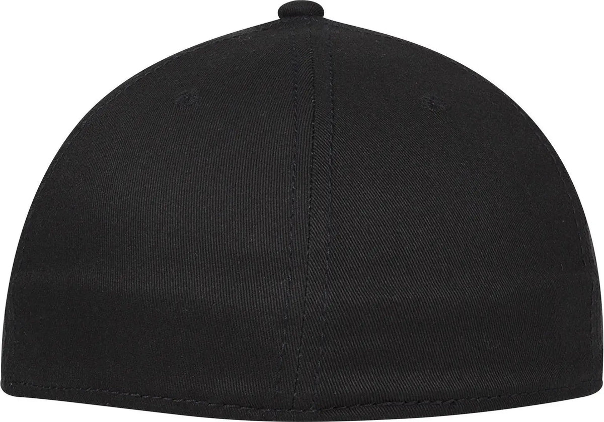 Otto 12-1163 ?Otto Flex’ Fitted 6 Panel Low Profile Baseball Cap - Blk/blk/wht - 7’’ - 7 1/4’’