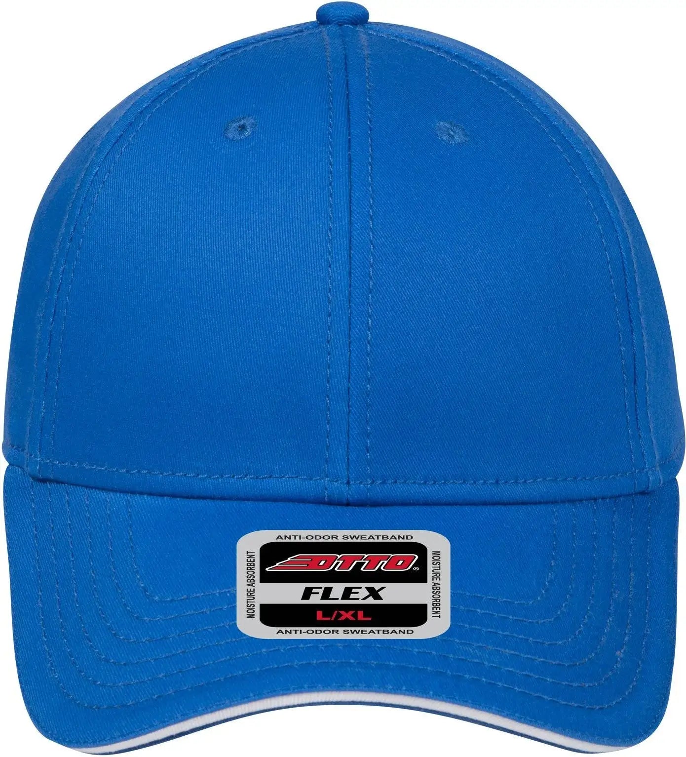 Otto 12-1163 ?Otto Flex’ Fitted 6 Panel Low Profile Baseball Cap - Ryl/ryl/wht