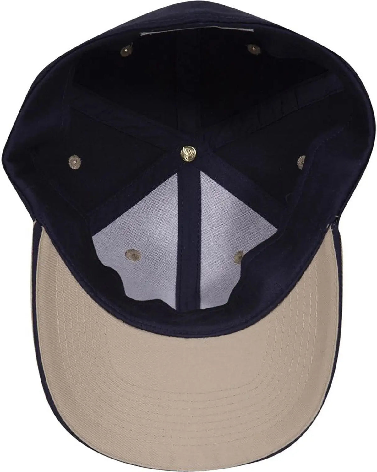 Otto 12-267 ?Otto Flex’ Fitted 6 Panel Low Profile Baseball Cap - Kha/nvy/nvy - 7’’ - 7 1/4’’