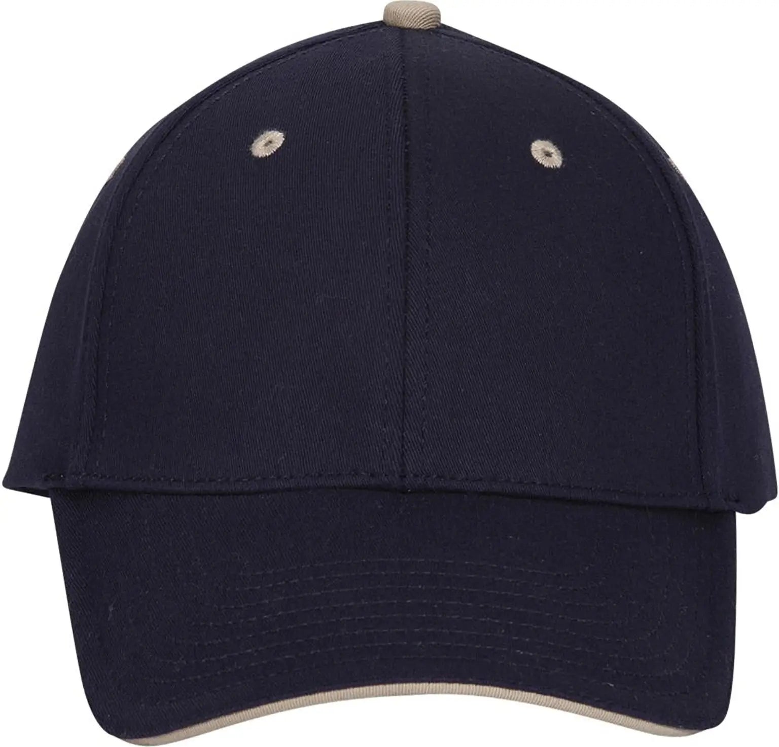 Otto 12-267 ?Otto Flex’ Fitted 6 Panel Low Profile Baseball Cap - Nvy/nvy/kha - 7’’ - 7 1/4’’