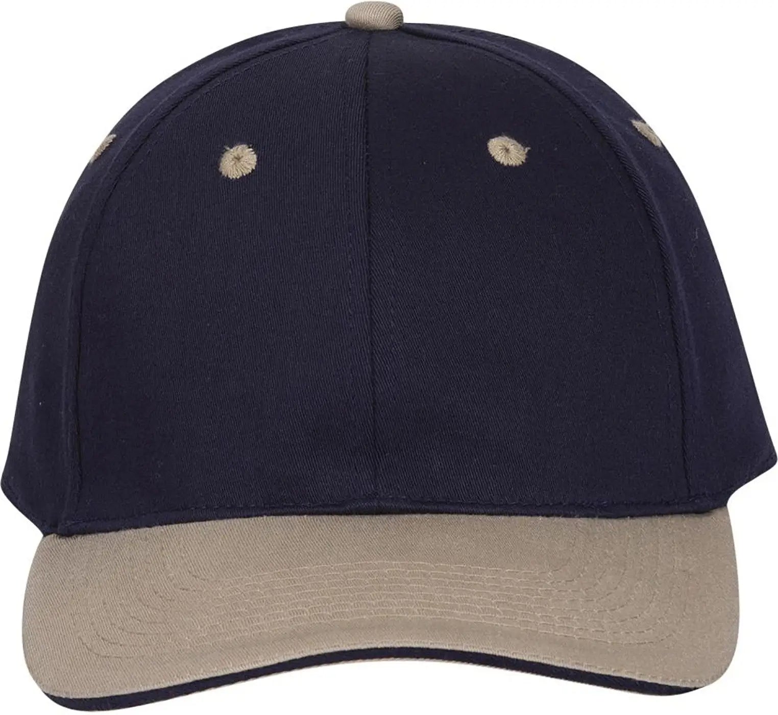 Otto 12-267 ?Otto Flex’ Fitted 6 Panel Low Profile Baseball Cap - Kha/nvy/nvy - 7’’ - 7 1/4’’