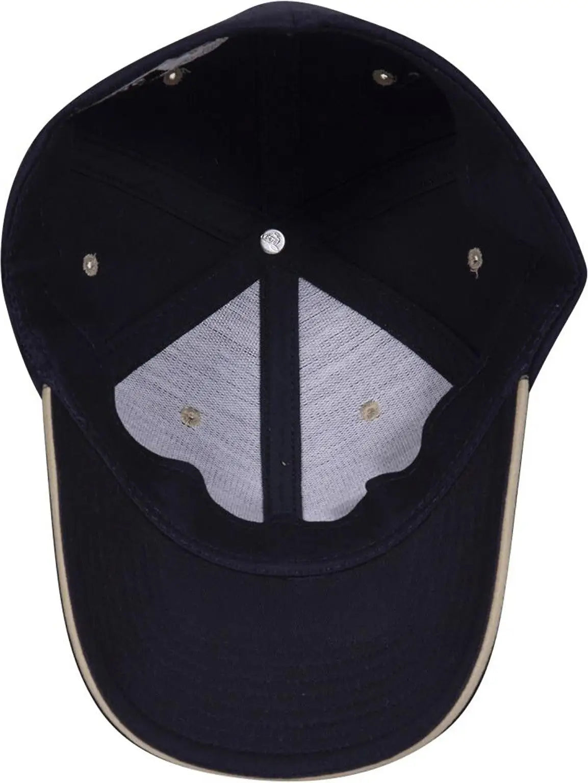 Otto 12-267 ?Otto Flex’ Fitted 6 Panel Low Profile Baseball Cap - Nvy/nvy/kha - 7’’ - 7 1/4’’