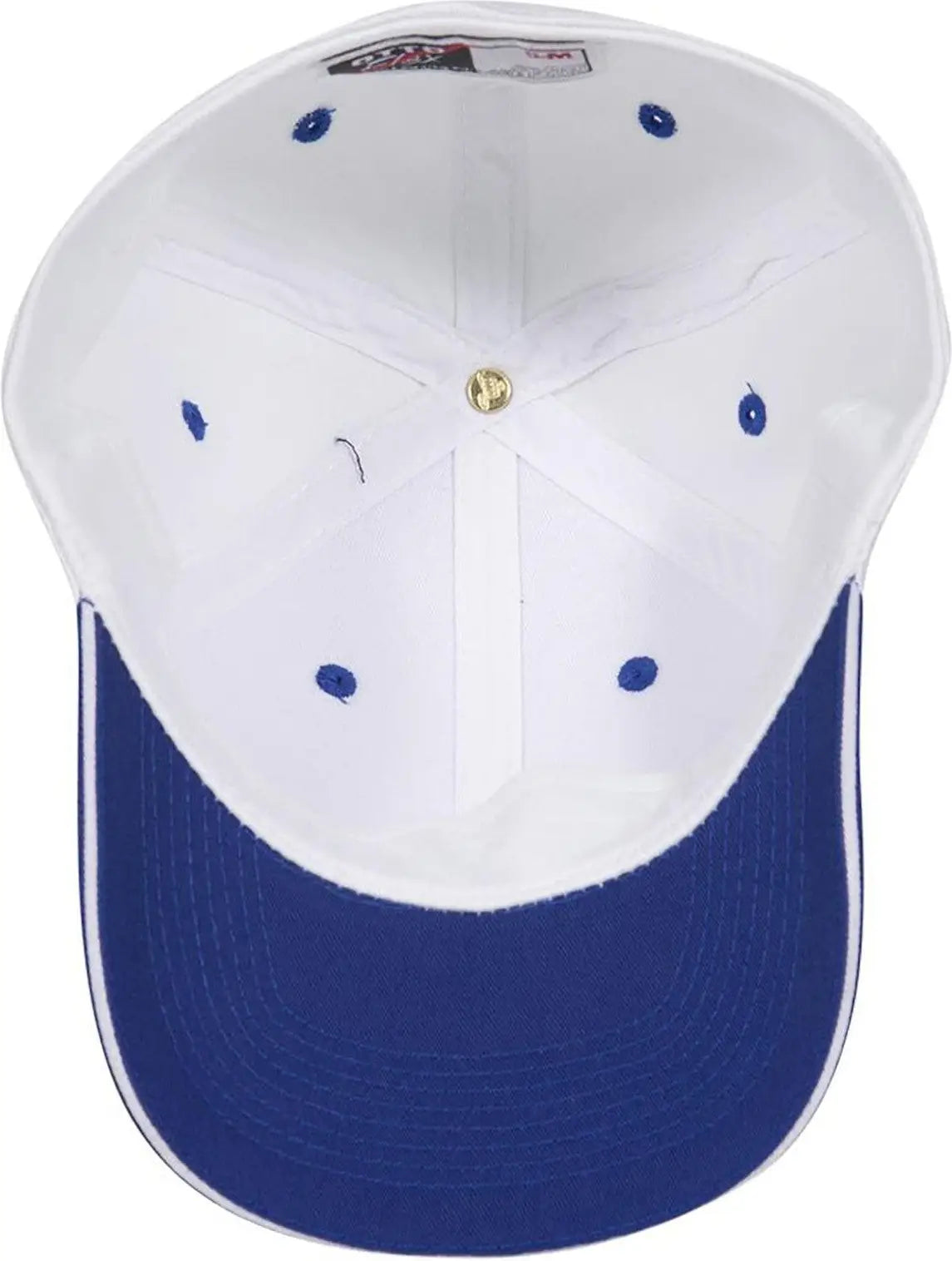 Otto 12-267 ?Otto Flex’ Fitted 6 Panel Low Profile Baseball Cap - Ryl/wht/wht - 7’’ - 7 1/4’’