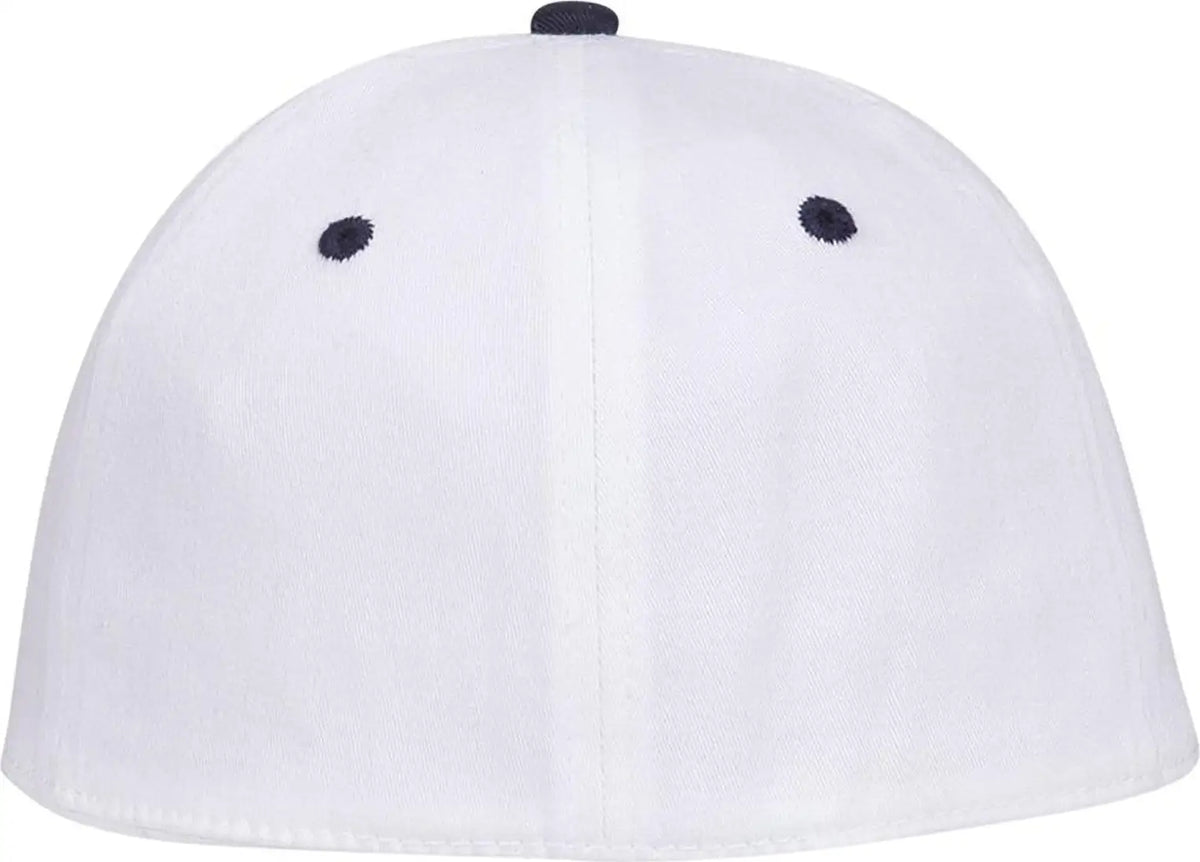 Otto 12-267 ?Otto Flex’ Fitted 6 Panel Low Profile Baseball Cap - Nvy/wht/wht - 7’’ - 7 1/4’’