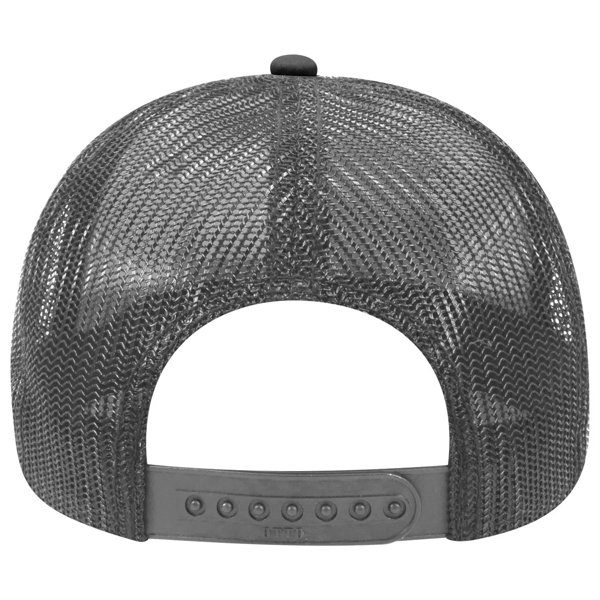 Otto 121-1202 ?Otto Comfy Fit’ 6 Panel Low Profile Mesh Back Trucker Cap - Blk/blk/ch.gry - 7 3/8’’ - 5/8’’