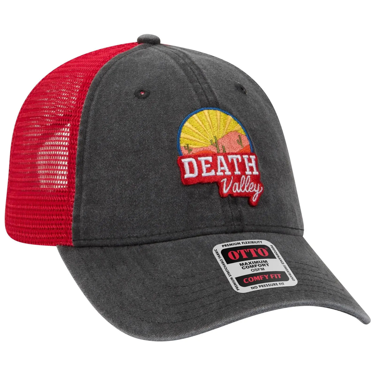 Otto 121-1202 ?Otto Comfy Fit’ 6 Panel Low Profile Mesh Back Trucker Cap - Nvy/nvy/kha - 7 3/8’’ - 5/8’’