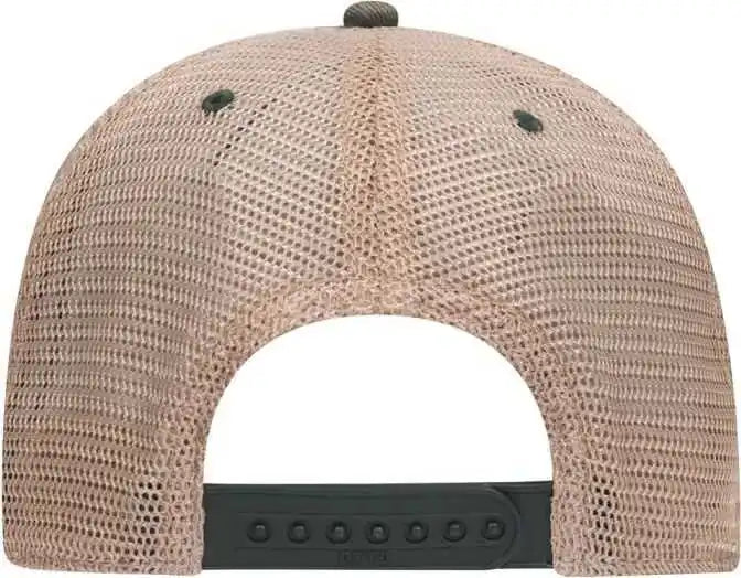 Otto 121-1297 6 Panel Low Profile Soft Polyester Mesh Back Baseball Cap - Dark Green Khaki - Forest / one Size Fits Most
