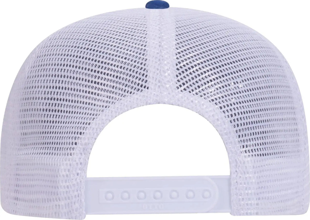 Otto 121-858 6 Panel Low Profile Mesh Back Trucker Dad Cap - Ryl/ryl/wht - 1/2’’ - 7 5/8’’