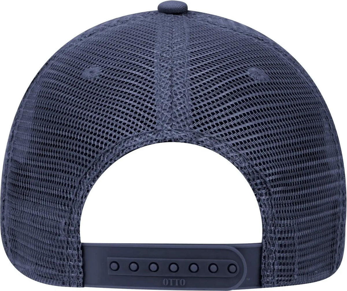 Otto 121-858 6 Panel Low Profile Mesh Back Trucker Dad Cap - Navy - 1/2’’ - 7 5/8’’