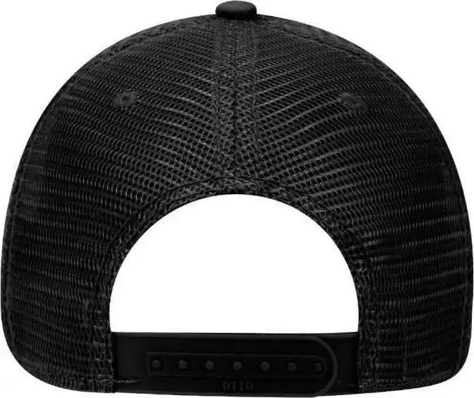 Otto 121 858 Superior Garment Washed Cotton Twill Low Profile Pro Style Mesh Back Cap Black / one Size Fits Most