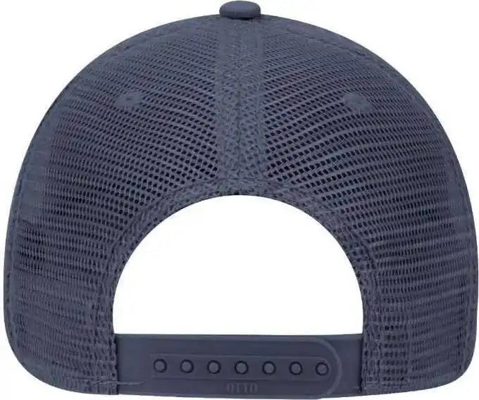 Otto 121-858 Superior Garment Washed Cotton Twill Low Profile Pro Style Mesh Back Cap - Navy - one Size Fits Most
