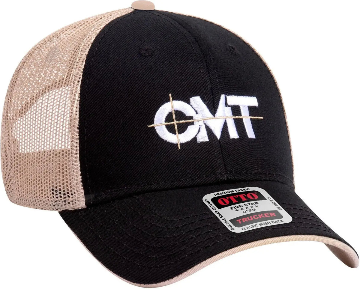 Otto 122-945 6 Panel Low Profile Mesh Back Trucker Cap - Gry/gry/nvy - 1/2’’ - 7 5/8’’
