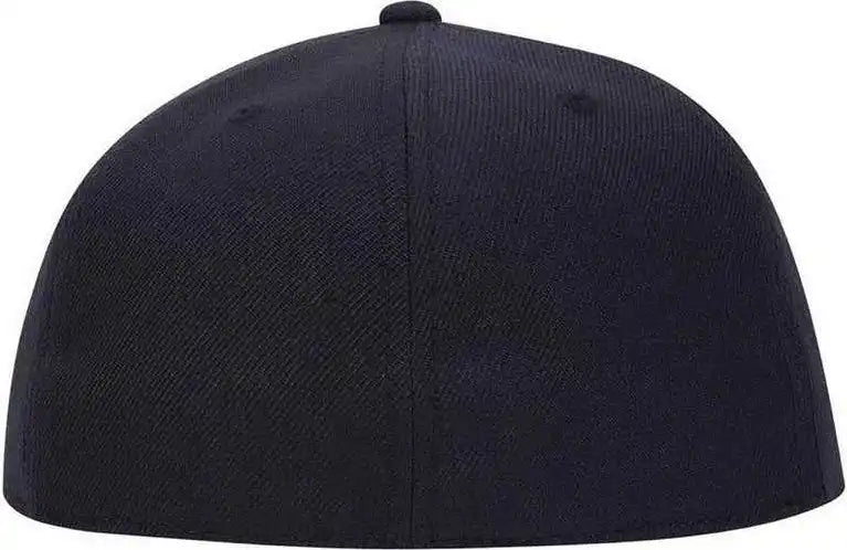Otto 123-969 Fit Wool Blend Flat Visor Fitted Pro Style Cap - Navy - 6.875