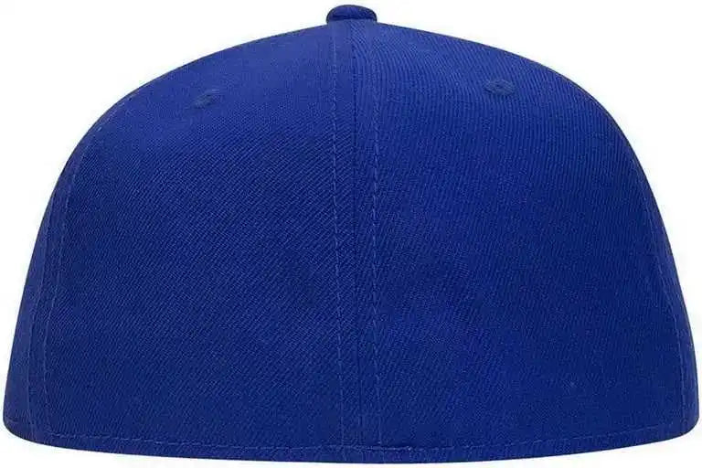 Otto 123-969 Fit Wool Blend Flat Visor Fitted Pro Style Cap - Royal - 6.875