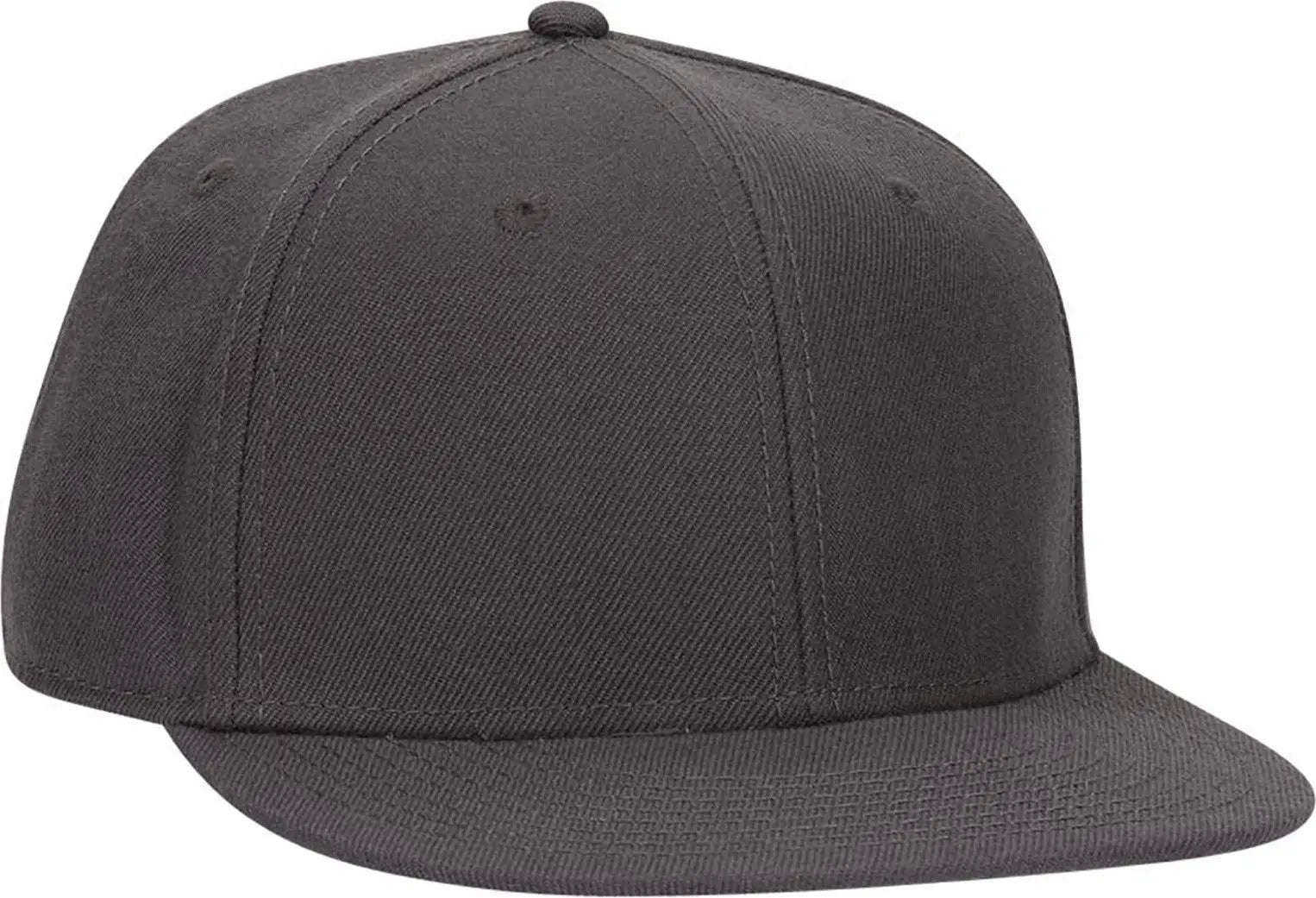 Otto 123-969 ?Otto Fit’ 6 Panel Mid Profile Flat Visor Baseball Cap - Char. Gray