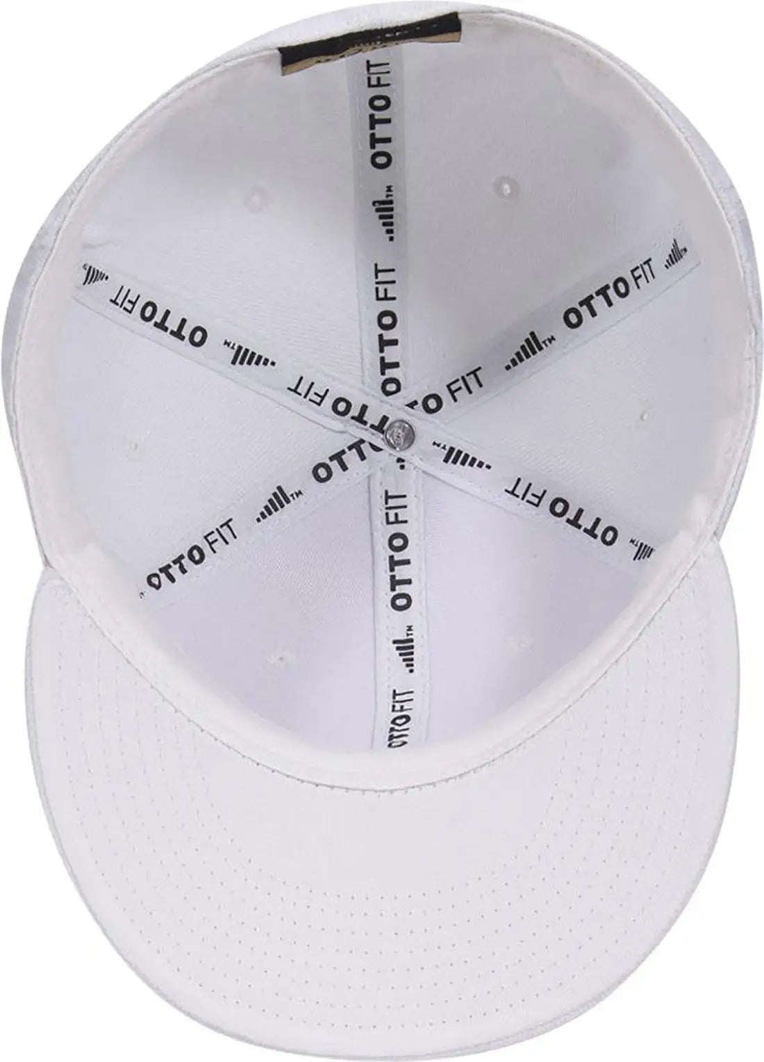 Otto 123-969 ?Otto Fit’ 6 Panel Mid Profile Flat Visor Baseball Cap - White