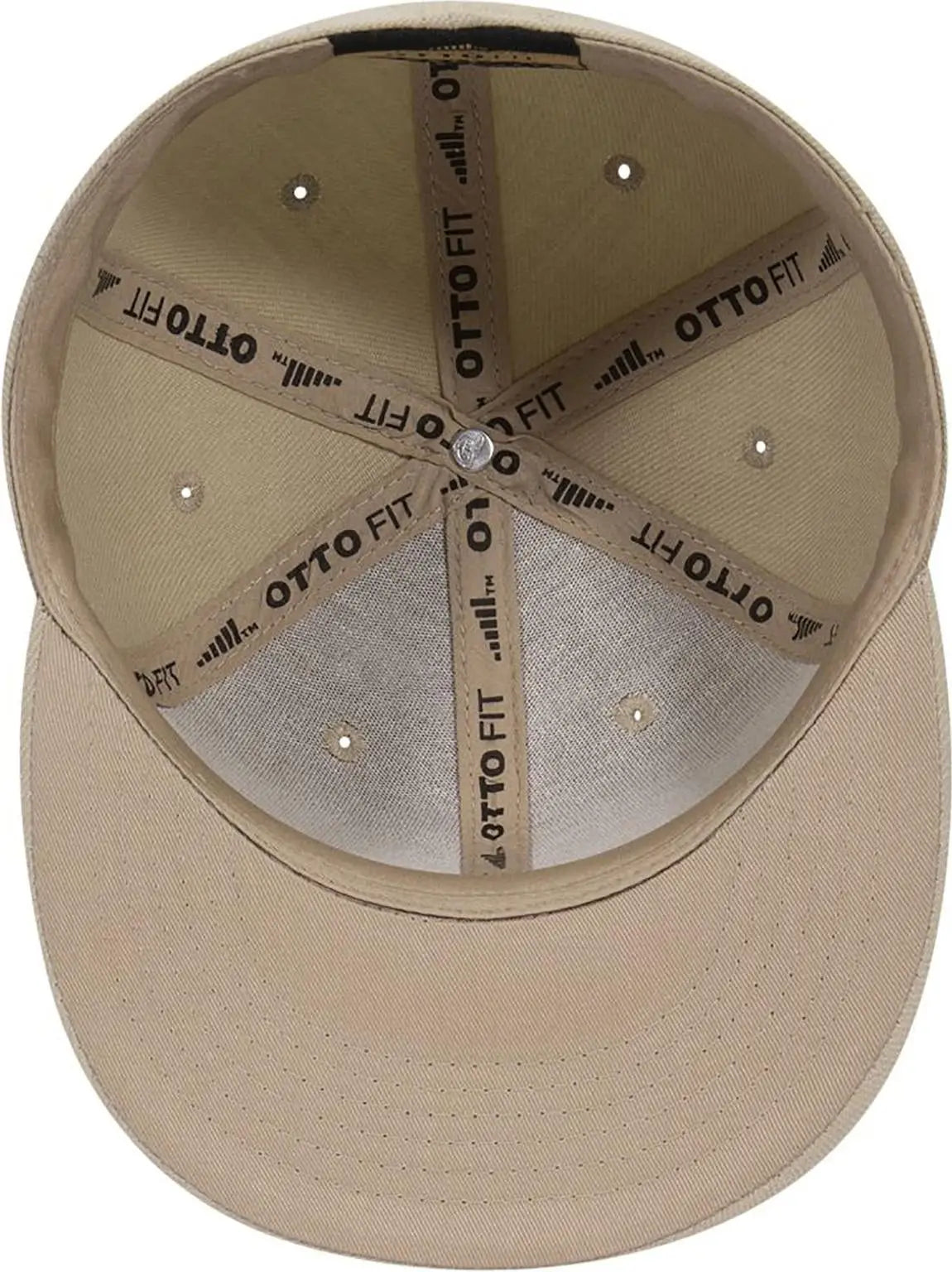 Otto 123-969 ?Otto Fit’ 6 Panel Mid Profile Flat Visor Baseball Cap - Khaki