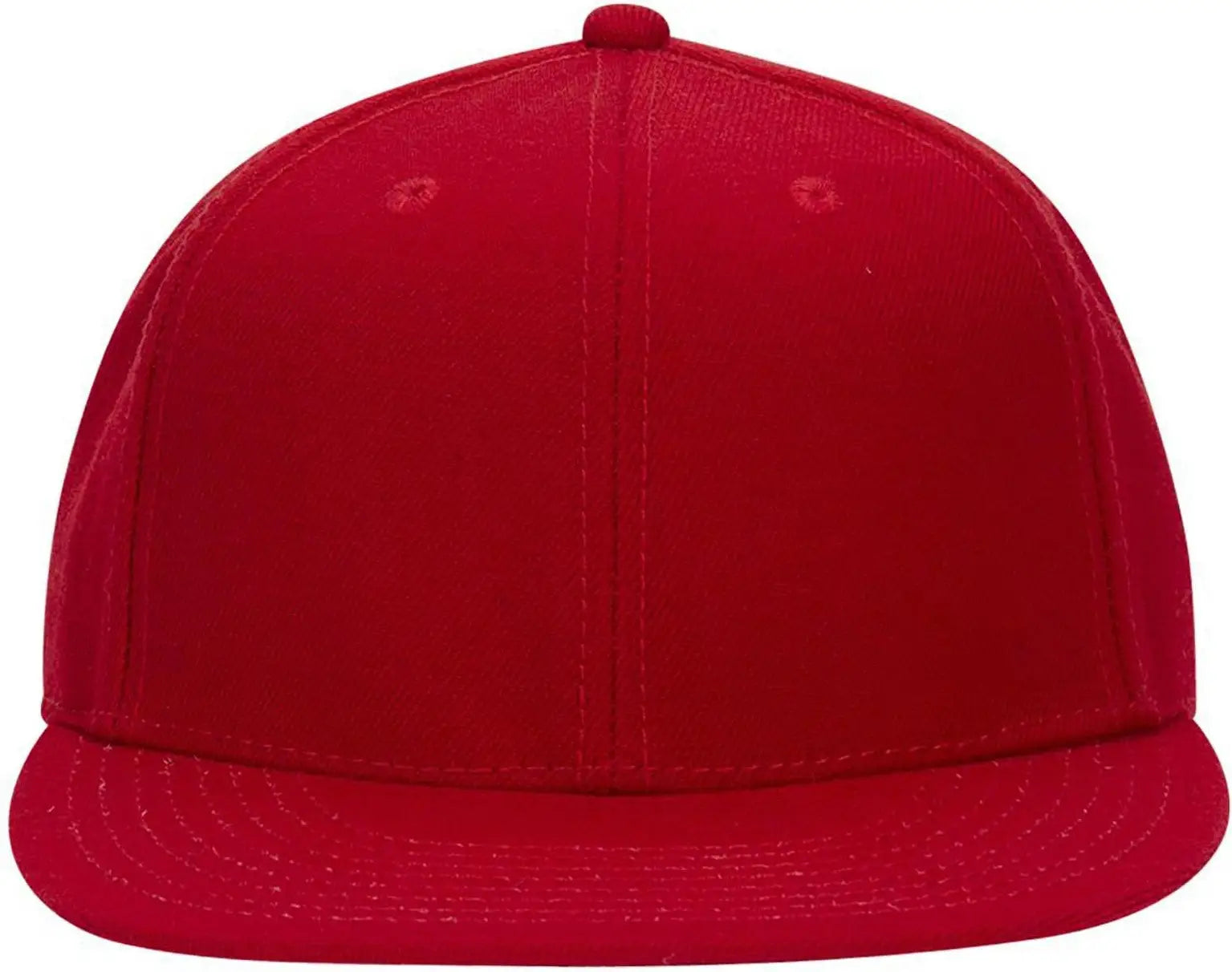 Otto 123-969 ?Otto Fit’ 6 Panel Mid Profile Flat Visor Baseball Cap - Red