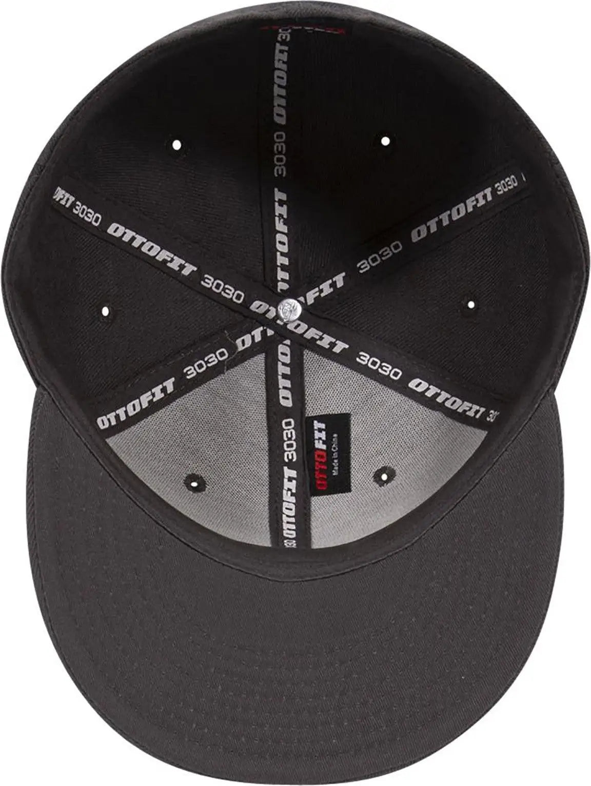 Otto 123-969 ?Otto Fit’ 6 Panel Mid Profile Flat Visor Baseball Cap - Char. Gray