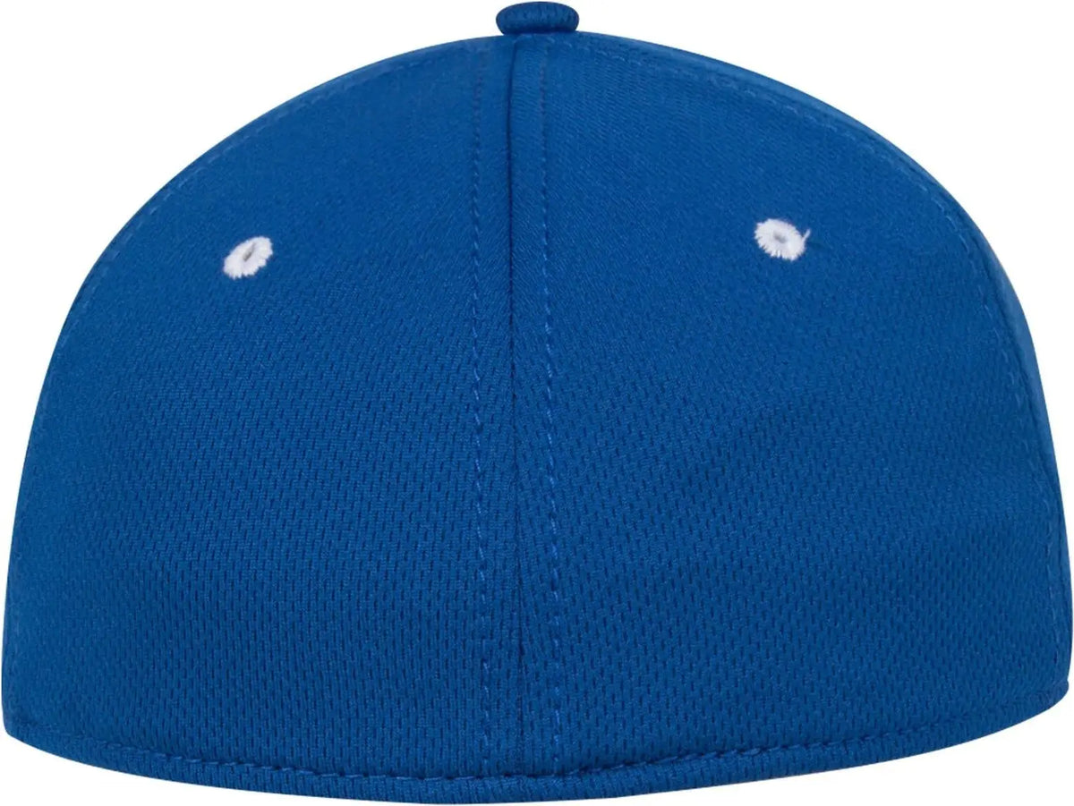 Otto 124-1159 ?Otto Flex’ Fitted 6 Panel Low Profile Baseball Cap - Ryl/wht - 7’’ - 7 1/4’’