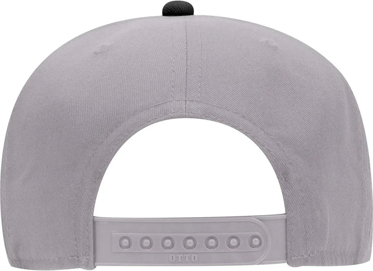 Otto 125-1038 ?Snap” 6 Panel Pro Style Snapback Cap - Blk/gry/gry