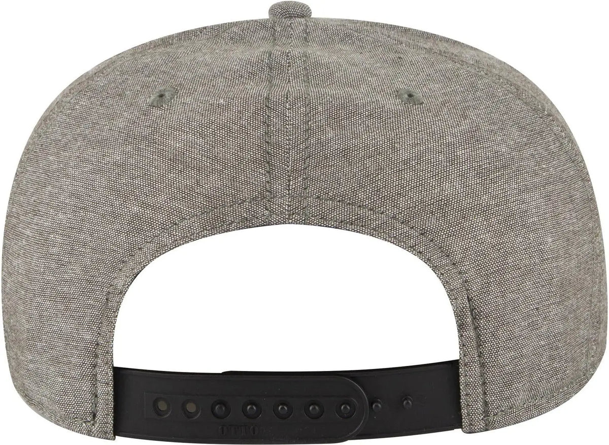 Otto 125-1038 ?Snap” 6 Panel Pro Style Snapback Cap - Char. Gray - 1/2’’ - 7 5/8’’