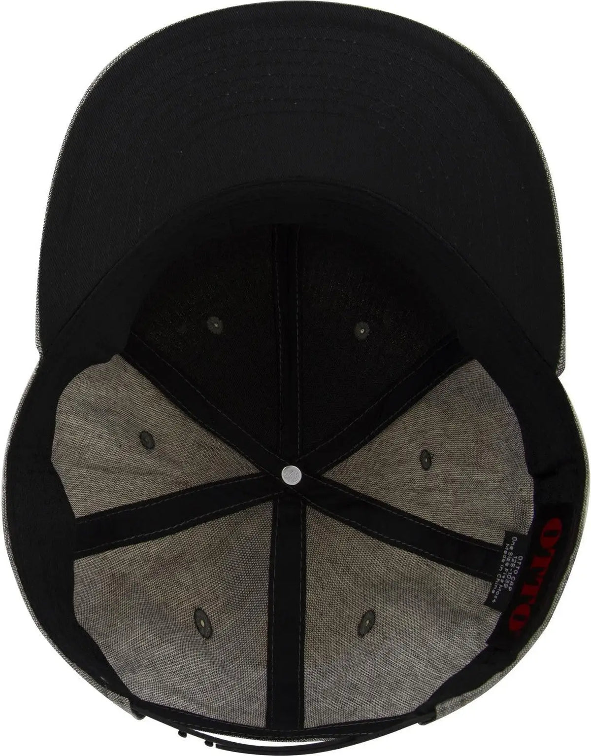 Otto 125-1038 ?Snap” 6 Panel Pro Style Snapback Cap - Char. Gray - 1/2’’ - 7 5/8’’