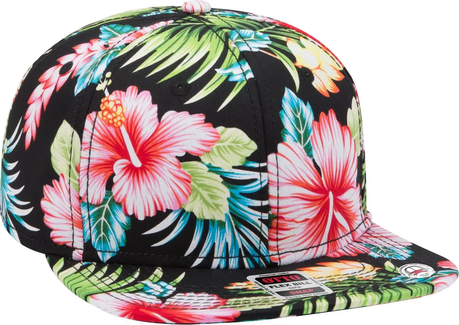 Otto 125-1038 ?Snap” 6 Panel Pro Style Snapback Cap - Design001 - 1/2’’ - 7 5/8’’