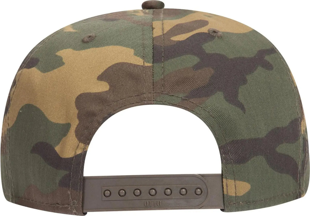 Otto 125-1038 ?Snap” 6 Panel Pro Style Snapback Cap - Dk.grn/brn - 1/2’’ - 7 5/8’’