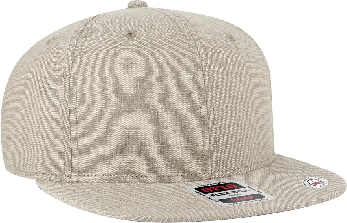 Otto 125-1038 ?Snap” 6 Panel Pro Style Snapback Cap - Khk - 1/2’’ - 7 5/8’’