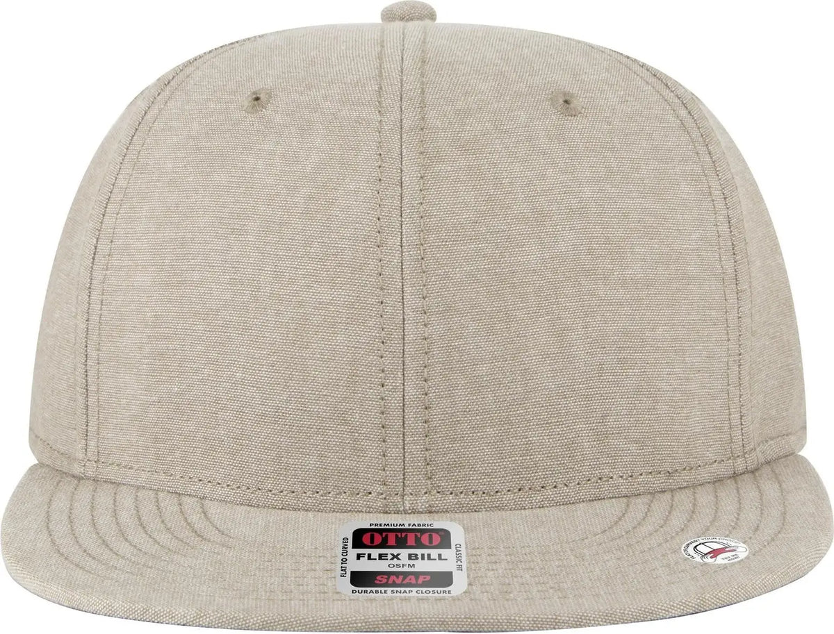 Otto 125-1038 ?Snap” 6 Panel Pro Style Snapback Cap - Khk - 1/2’’ - 7 5/8’’