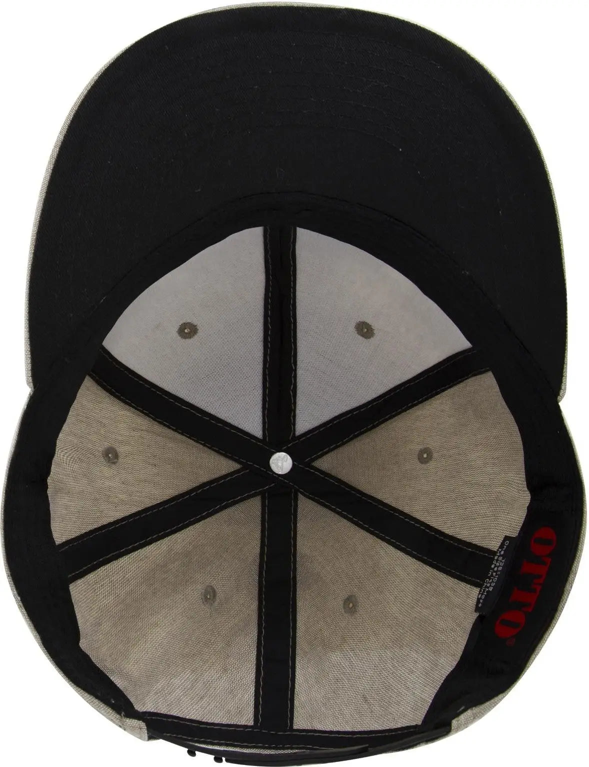 Otto 125-1038 ?Snap” 6 Panel Pro Style Snapback Cap - Khk - 1/2’’ - 7 5/8’’