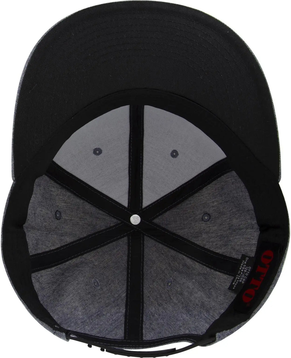 Otto 125-1038 ?Snap” 6 Panel Pro Style Snapback Cap - Navy - 1/2’’ - 7 5/8’’
