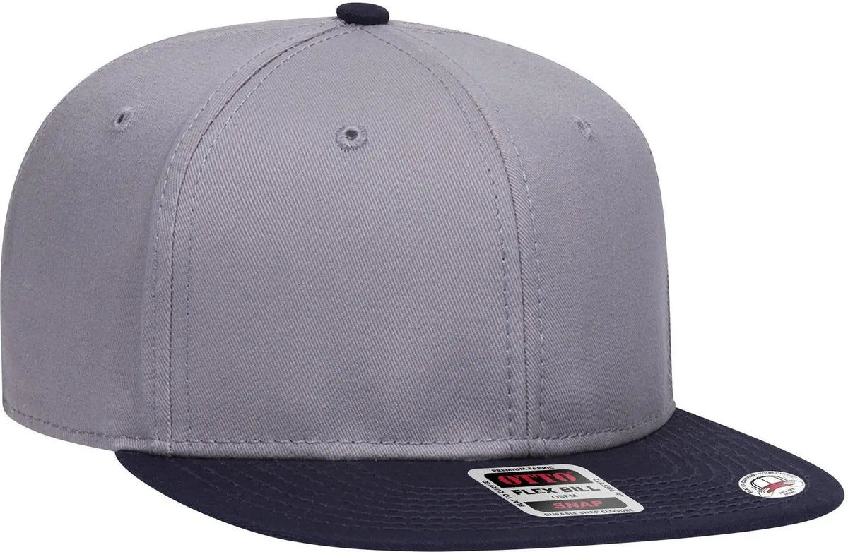 Otto 125-1038 ?Snap” 6 Panel Pro Style Snapback Cap - Nvy/gry/gry - 1/2’’ - 7 5/8’’