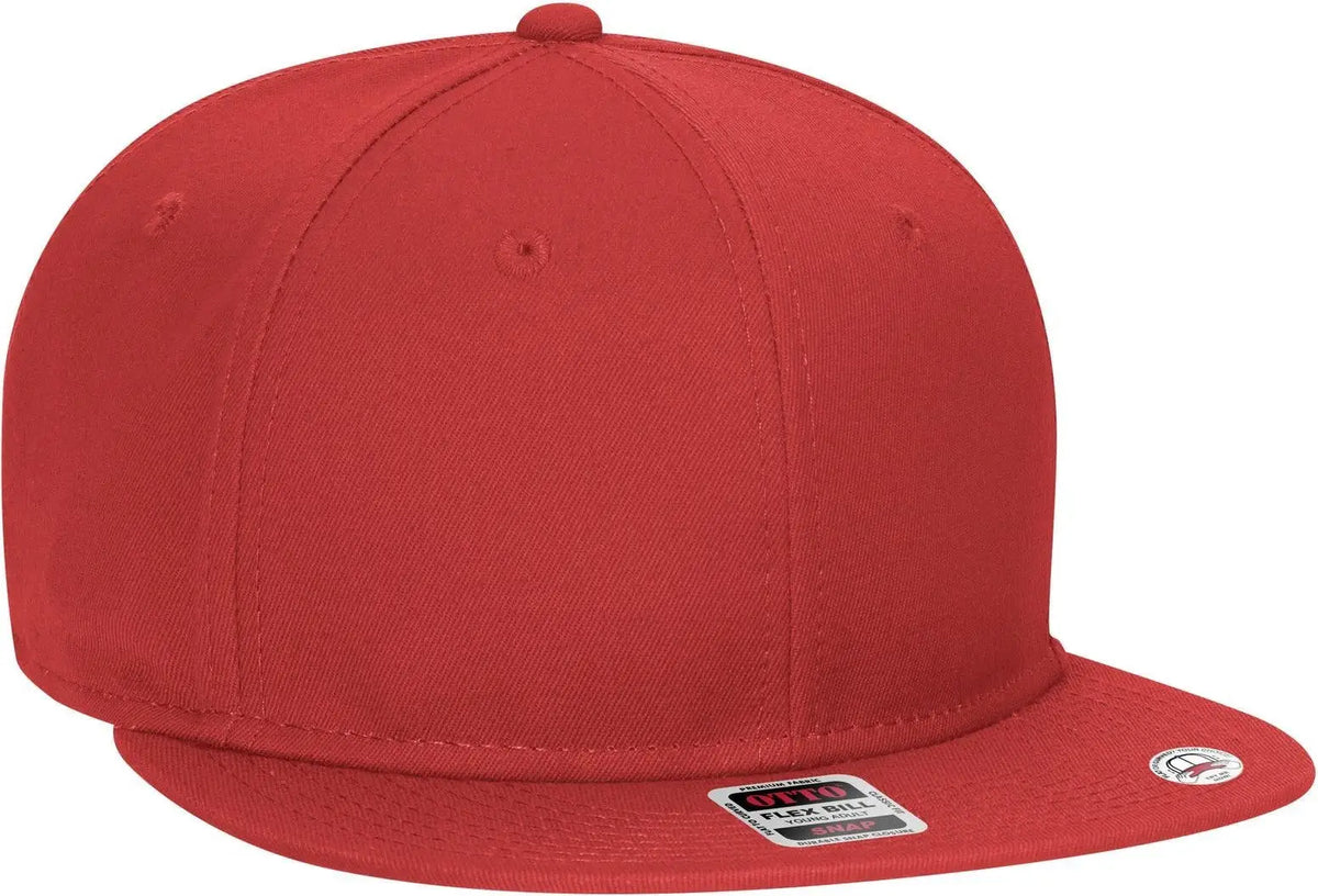 Otto 125-1038 ?Snap” 6 Panel Pro Style Snapback Cap - Red