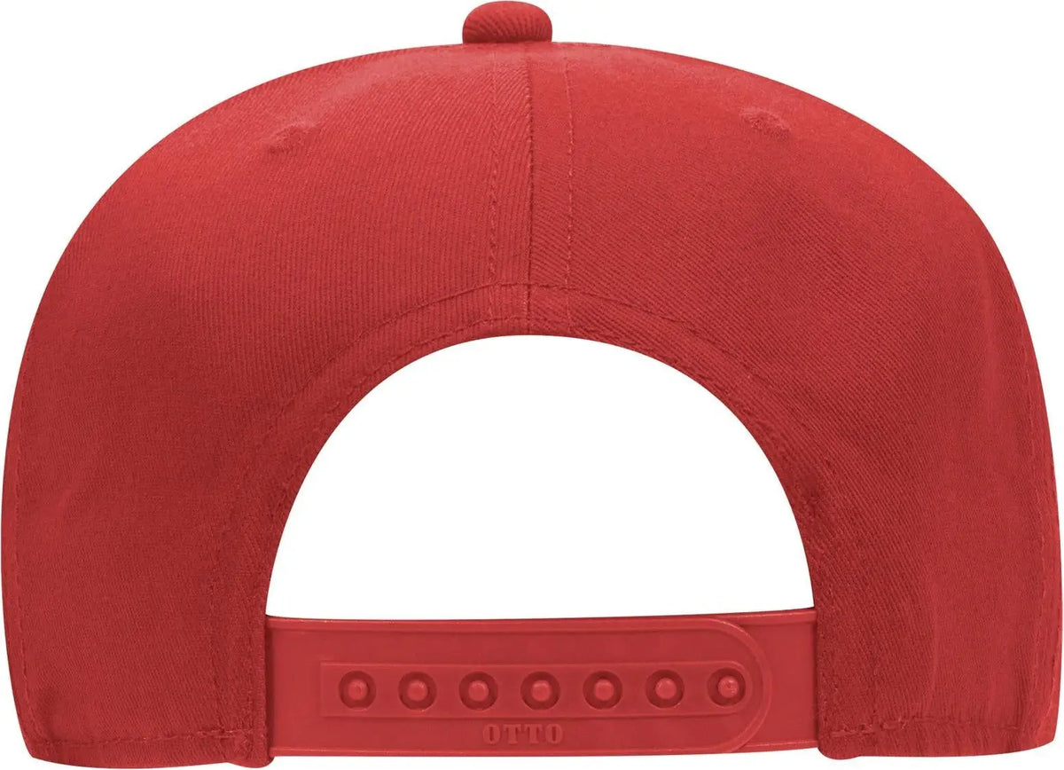 Otto 125-1038 ?Snap” 6 Panel Pro Style Snapback Cap - Red
