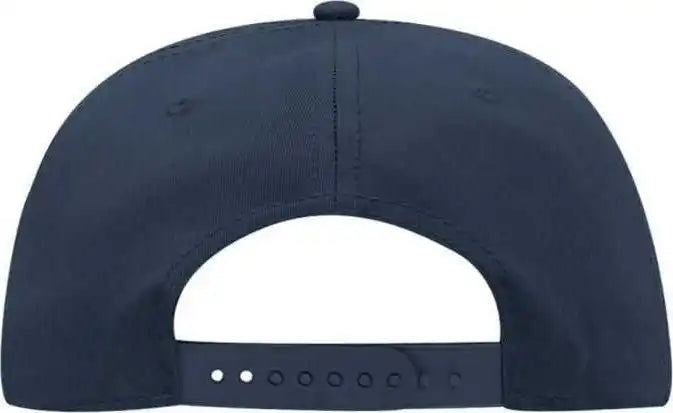 Otto 125-1038 Superior Cotton Twill Flat Visor Snapback Pro Style Cap - Navy - one Size Fits Most