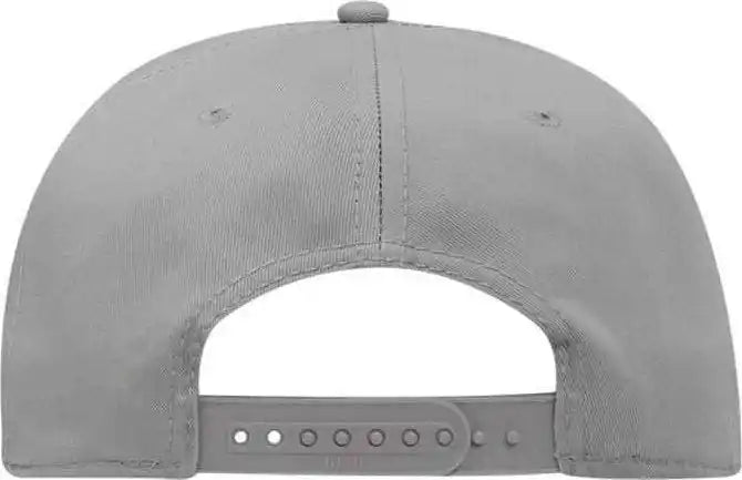 Otto 125-1038 Superior Cotton Twill Flat Visor Snapback Pro Style Cap - Gray - one Size Fits Most