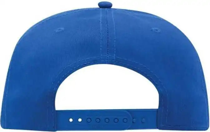 Otto 125-1038 Superior Cotton Twill Flat Visor Snapback Pro Style Cap - Royal - one Size Fits Most