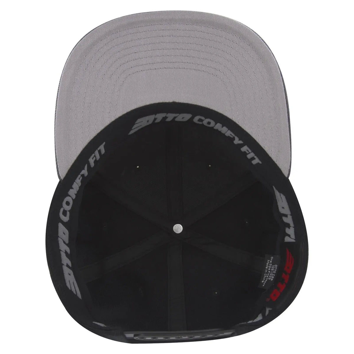 Otto 125-1323 ?Otto Comfy Fit’ 6 Panel Pro Style Snapback Cap - Ch. Gry/blk/blk - 7 3/8’’ - 5/8’’