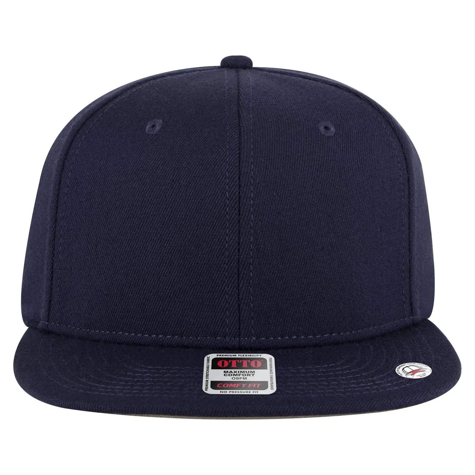Otto 125-1323 ?Otto Comfy Fit’ 6 Panel Pro Style Snapback Cap - Navy - 7 3/8’’ - 5/8’’