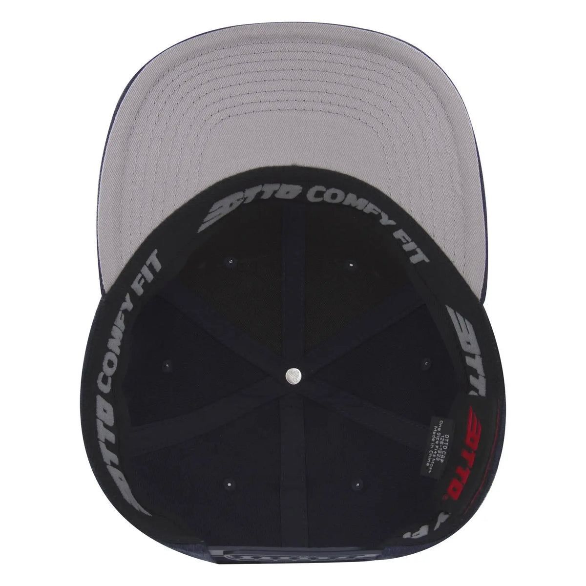 Otto 125-1323 ?Otto Comfy Fit’ 6 Panel Pro Style Snapback Cap - Navy - 7 3/8’’ - 5/8’’
