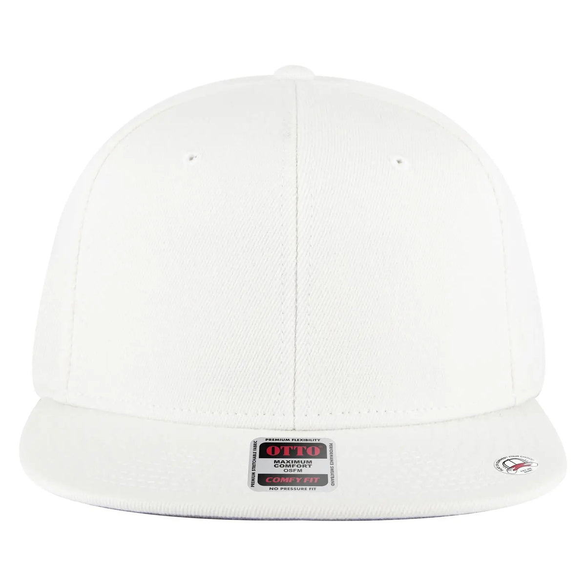 Otto 125-1323 ?Otto Comfy Fit’ 6 Panel Pro Style Snapback Cap - White - 7 3/8’’ - 5/8’’