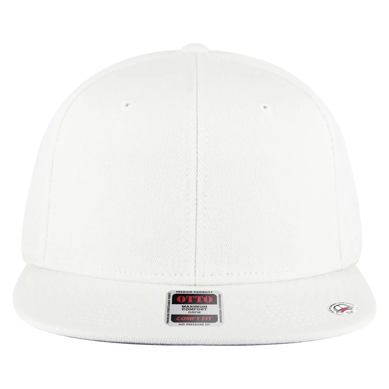Otto 125-1323 ?Otto Comfy Fit’ 6 Panel Pro Style Snapback Cap - White - 7 3/8’’ - 5/8’’