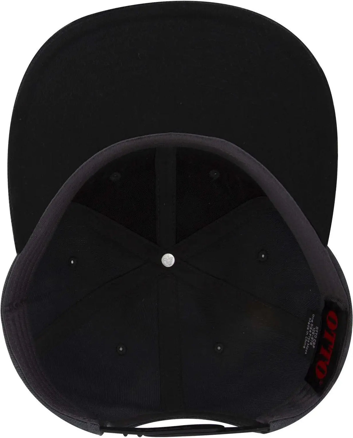Otto 125-978 ?Otto Snap’ 6 Panel Pro Style Snapback Cap - Blk/ch.gry/ch.gry - 1/2’’ - 7 5/8’’