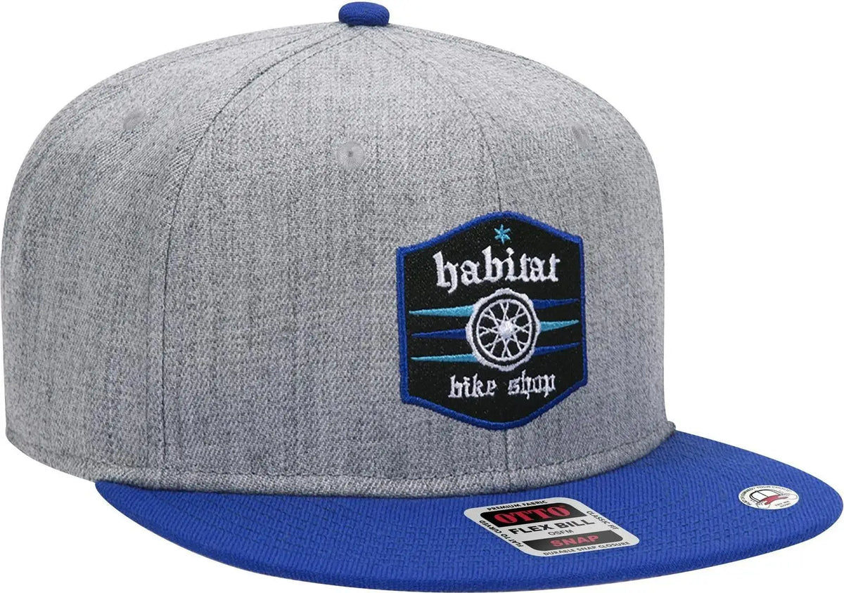 Otto 125-978 ?Otto Snap’ 6 Panel Pro Style Snapback Cap - Ryl/h.gry/h.gry - 1/2’’ - 7 5/8’’
