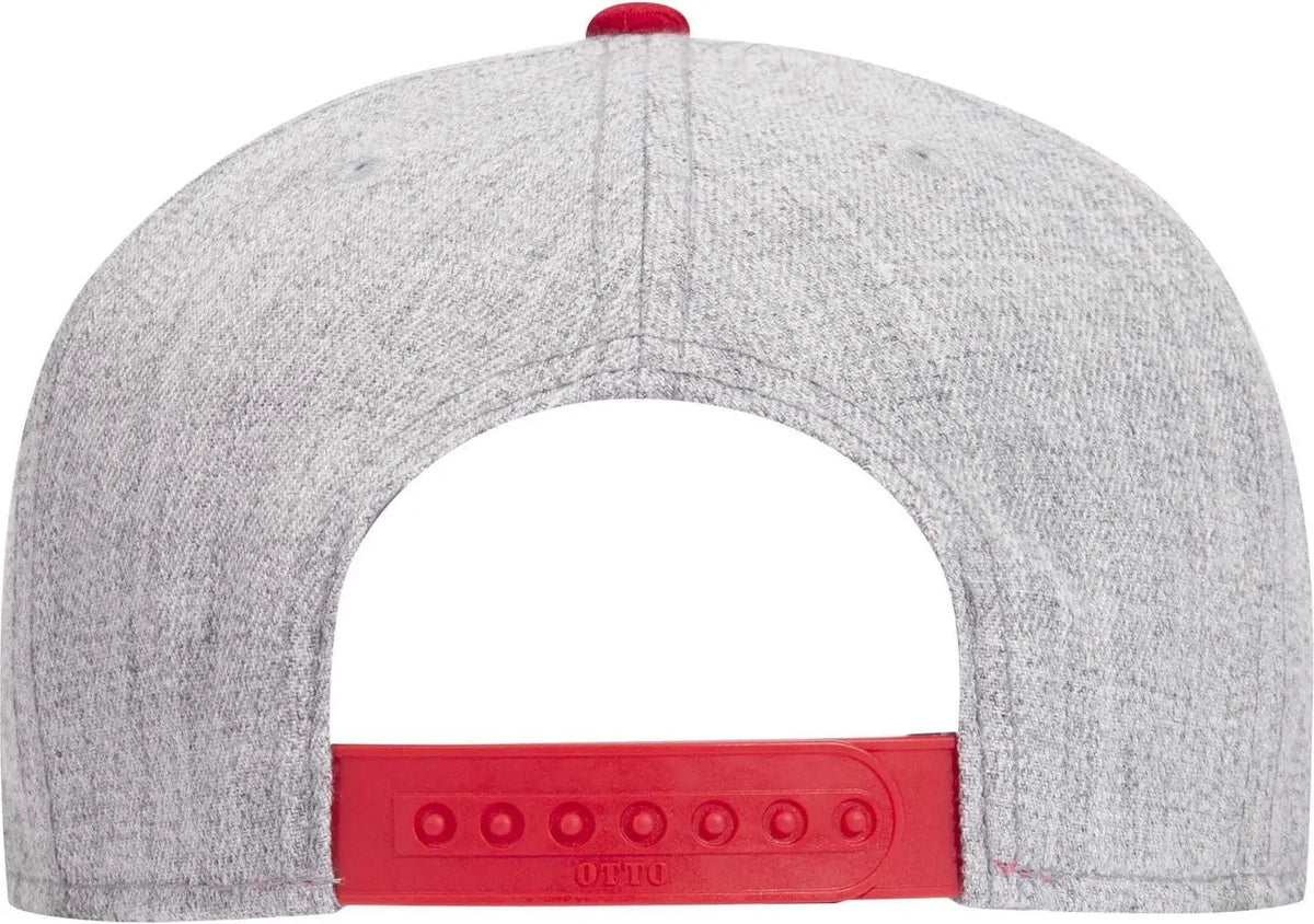 Otto 125-978 ?Otto Snap’ 6 Panel Pro Style Snapback Cap - Red/h.gry/h.gry - 1/2’’ - 7 5/8’’