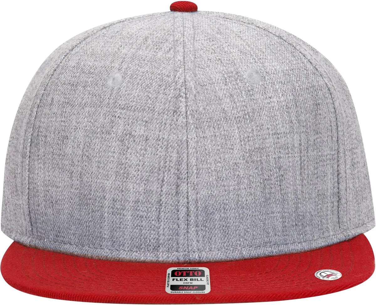 Otto 125-978 ?Otto Snap’ 6 Panel Pro Style Snapback Cap - Red/h.gry/h.gry - 1/2’’ - 7 5/8’’