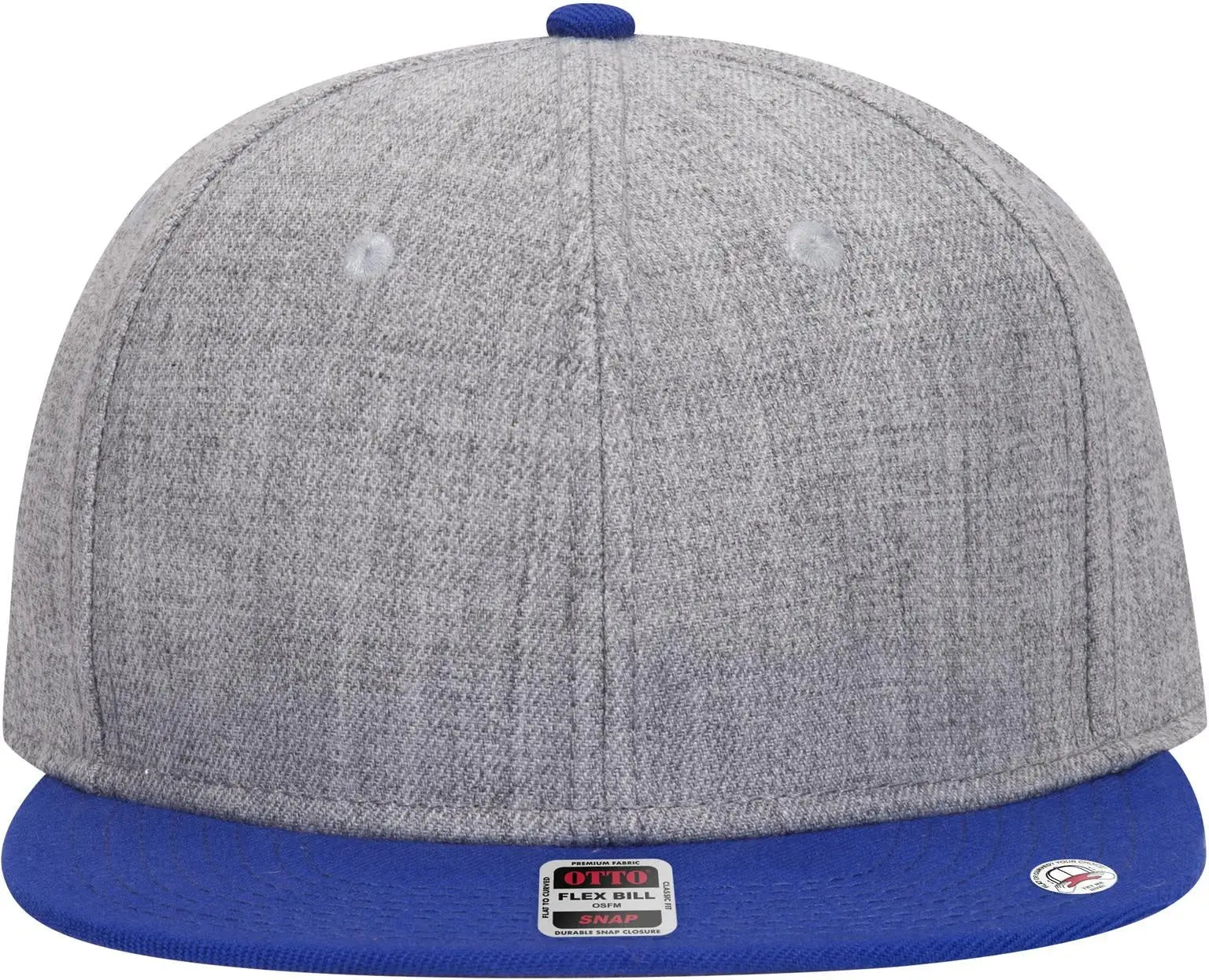 Otto 125-978 ?Otto Snap’ 6 Panel Pro Style Snapback Cap - Ryl/h.gry/h.gry - 1/2’’ - 7 5/8’’